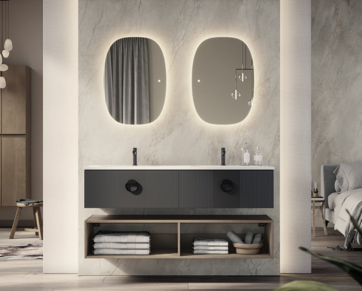 Salle de bain double vasque